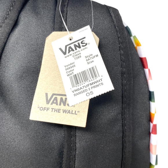 🎒SCHOOL SALE🎒VANS Ranged Prints Multicolor Checker Backpack Laptop VN0A7UFMWHT - Picture 6 of 6